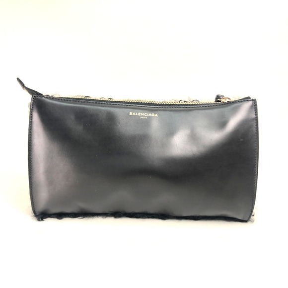 BALENCIAGA Black Clutch Bag - Picture 1 of 8
